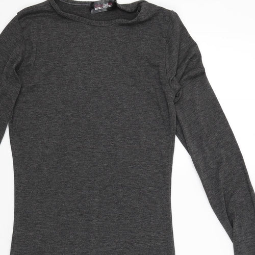 Fashion Brickstar Womens Grey   Pullover Jumper Size M