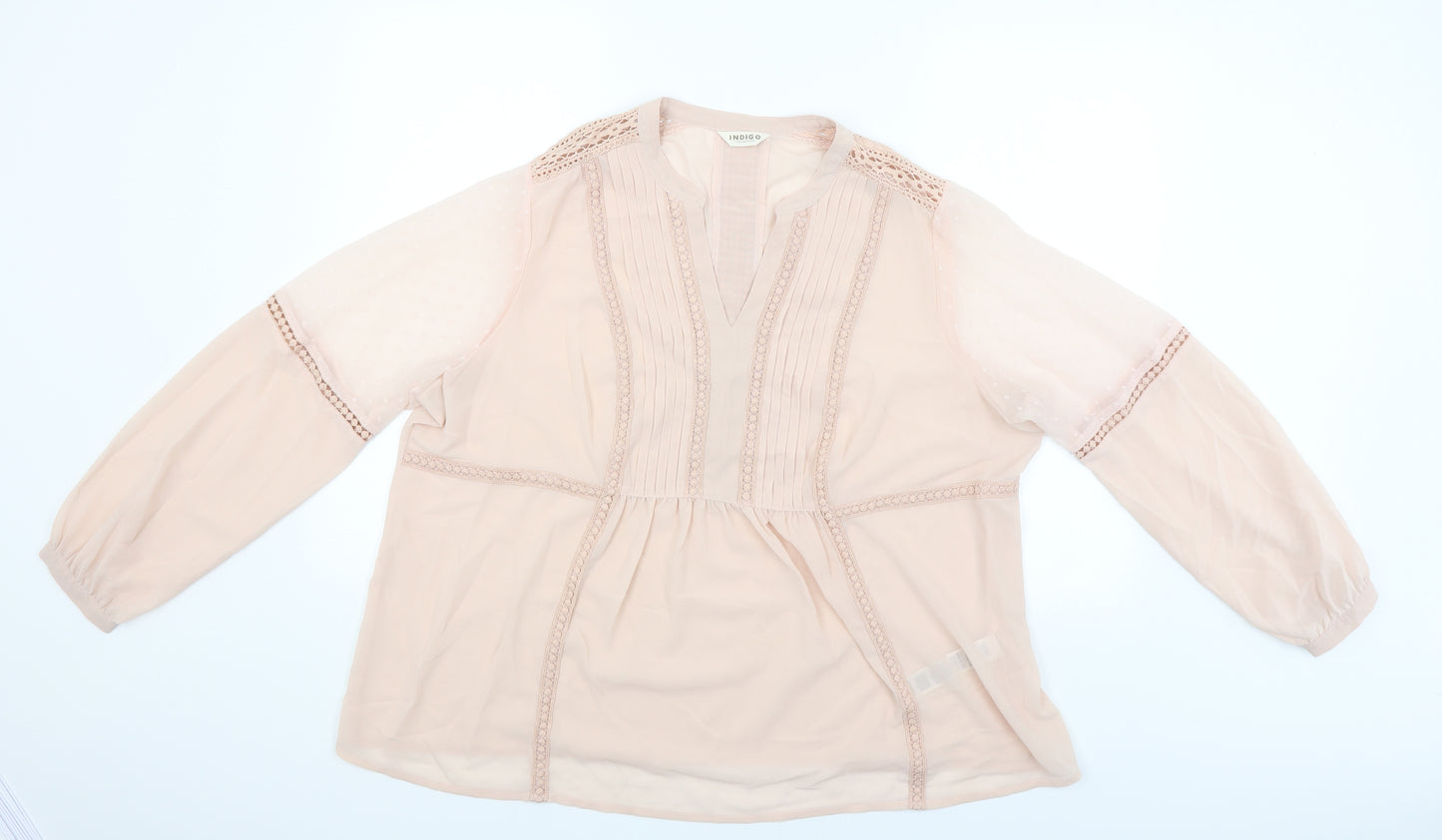 M&S Womens Pink   Basic Blouse Size 22