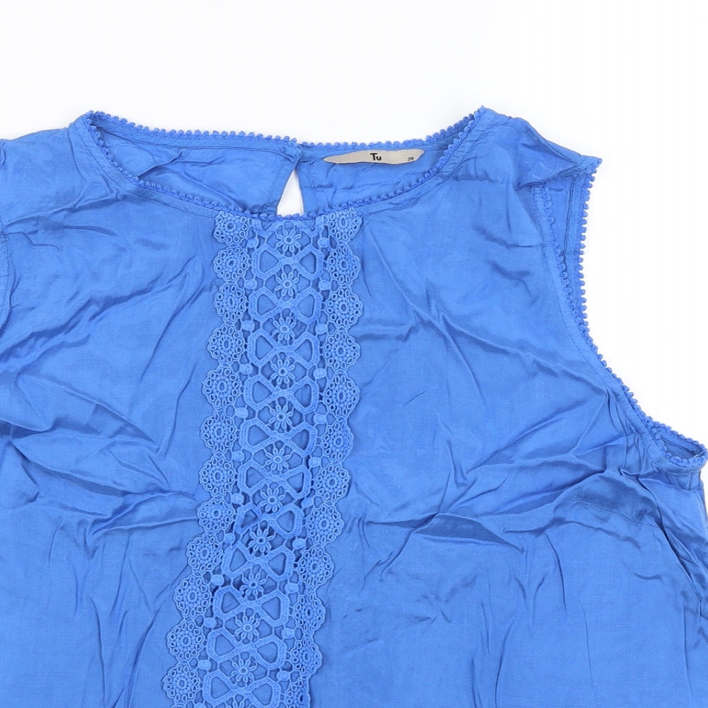 TU Womens Blue   Basic Blouse Size 20