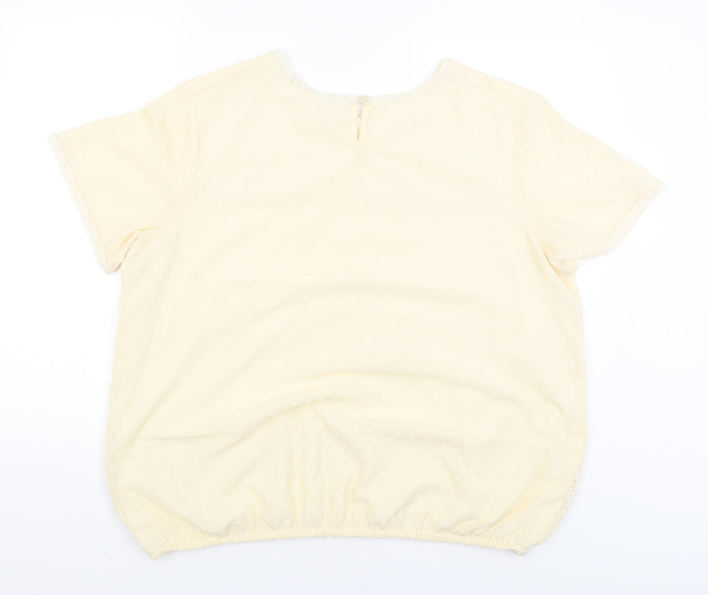 Cotton Traders Womens Beige   Basic Blouse Size 22