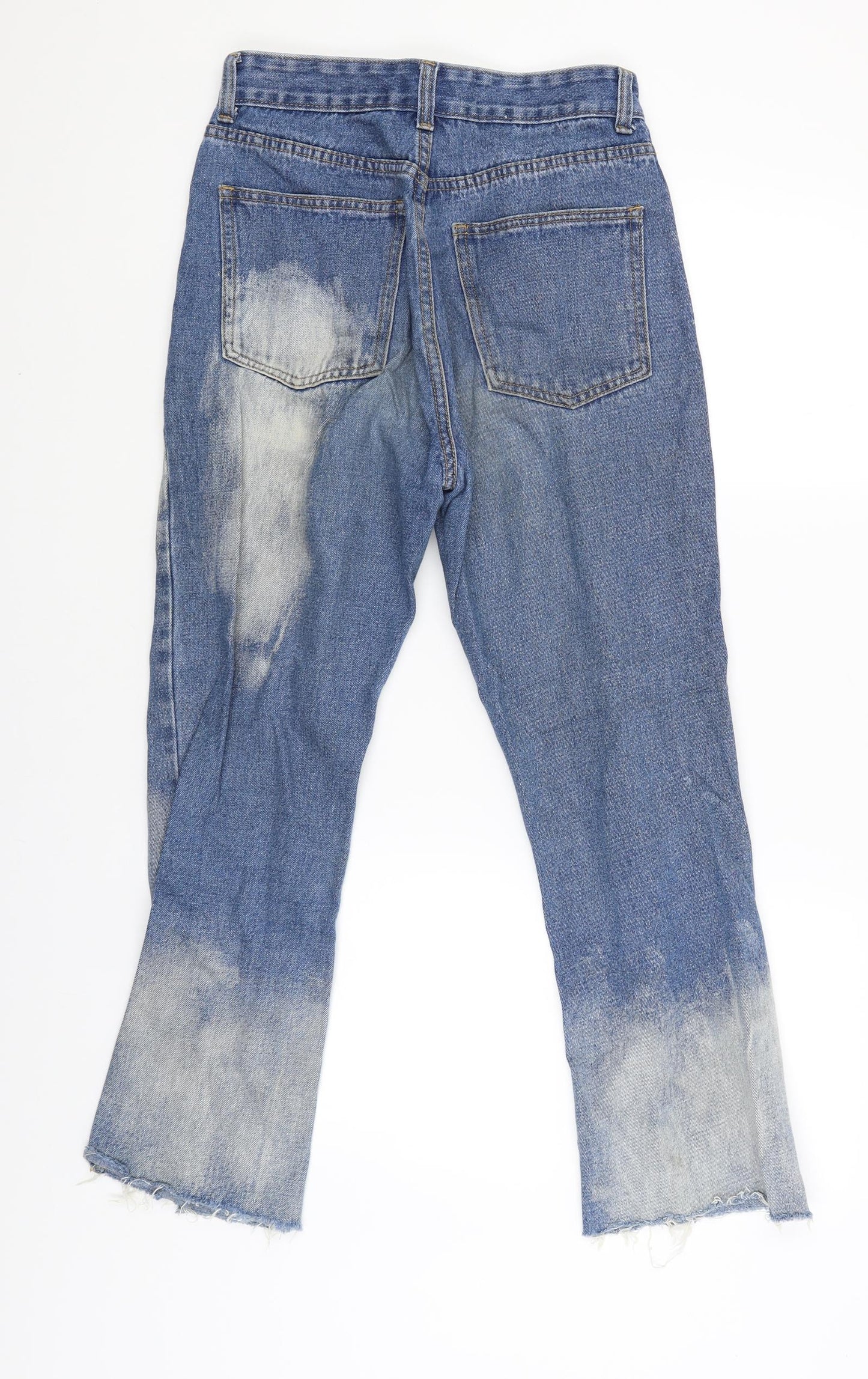 MOMOKROM Womens Blue   Straight Jeans Size 8 L26.5 in