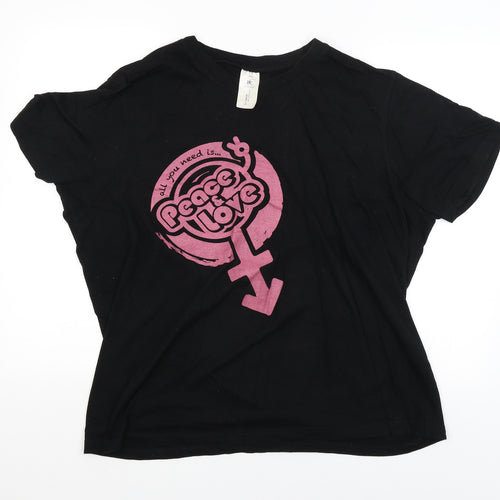 B&C Collection Womens Black   Pullover Jumper Size 2XL