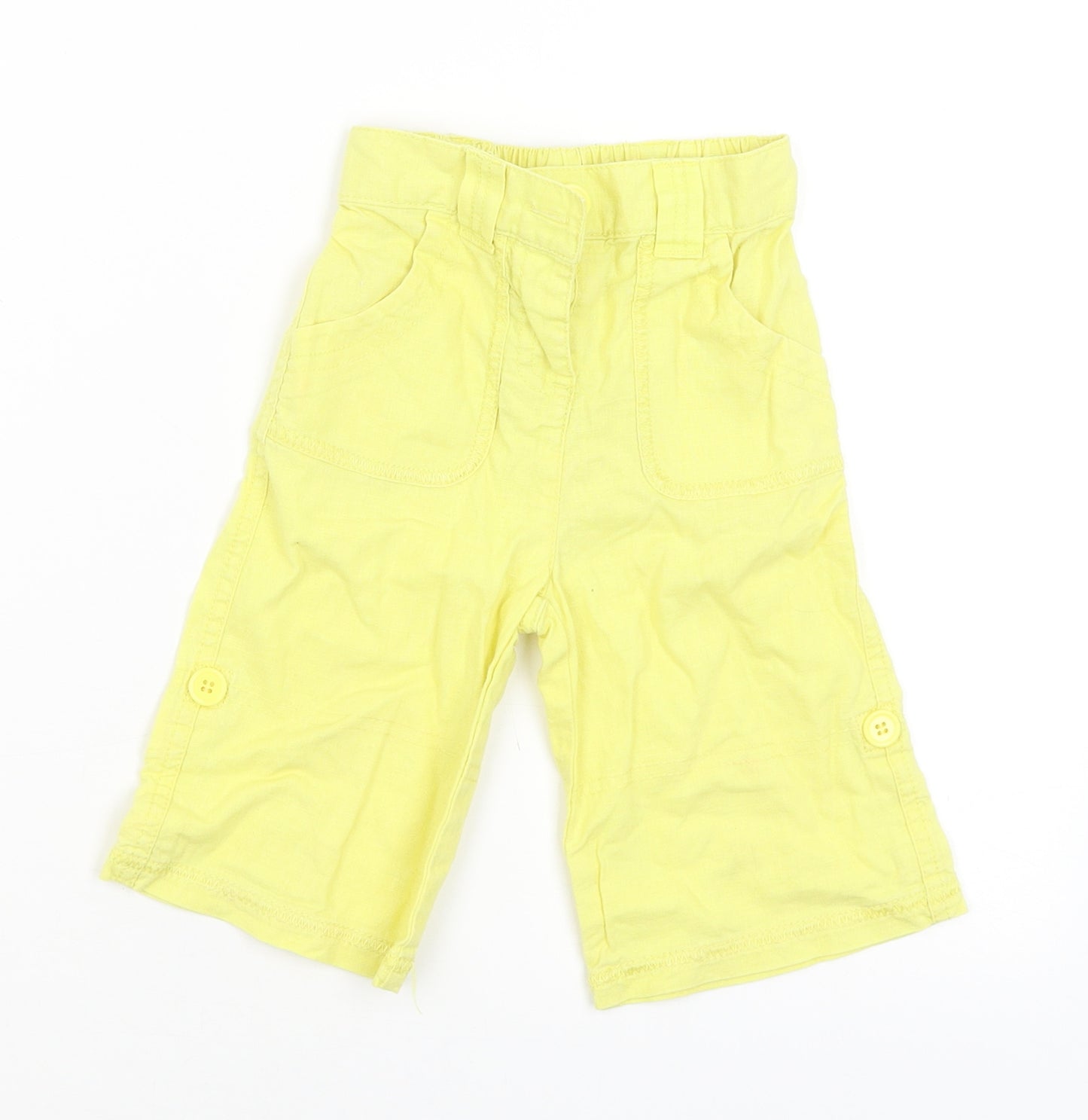 NEXT Boys Yellow   Cargo Trousers Size 18-24 Months L50 cm