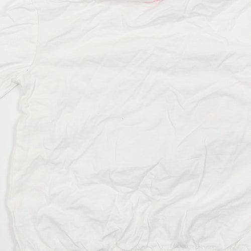 George Girls White   Pullover T-Shirt Size 4-5 Years