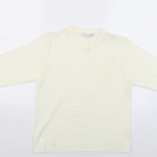 Classics Womens Beige   Pullover Jumper Size M