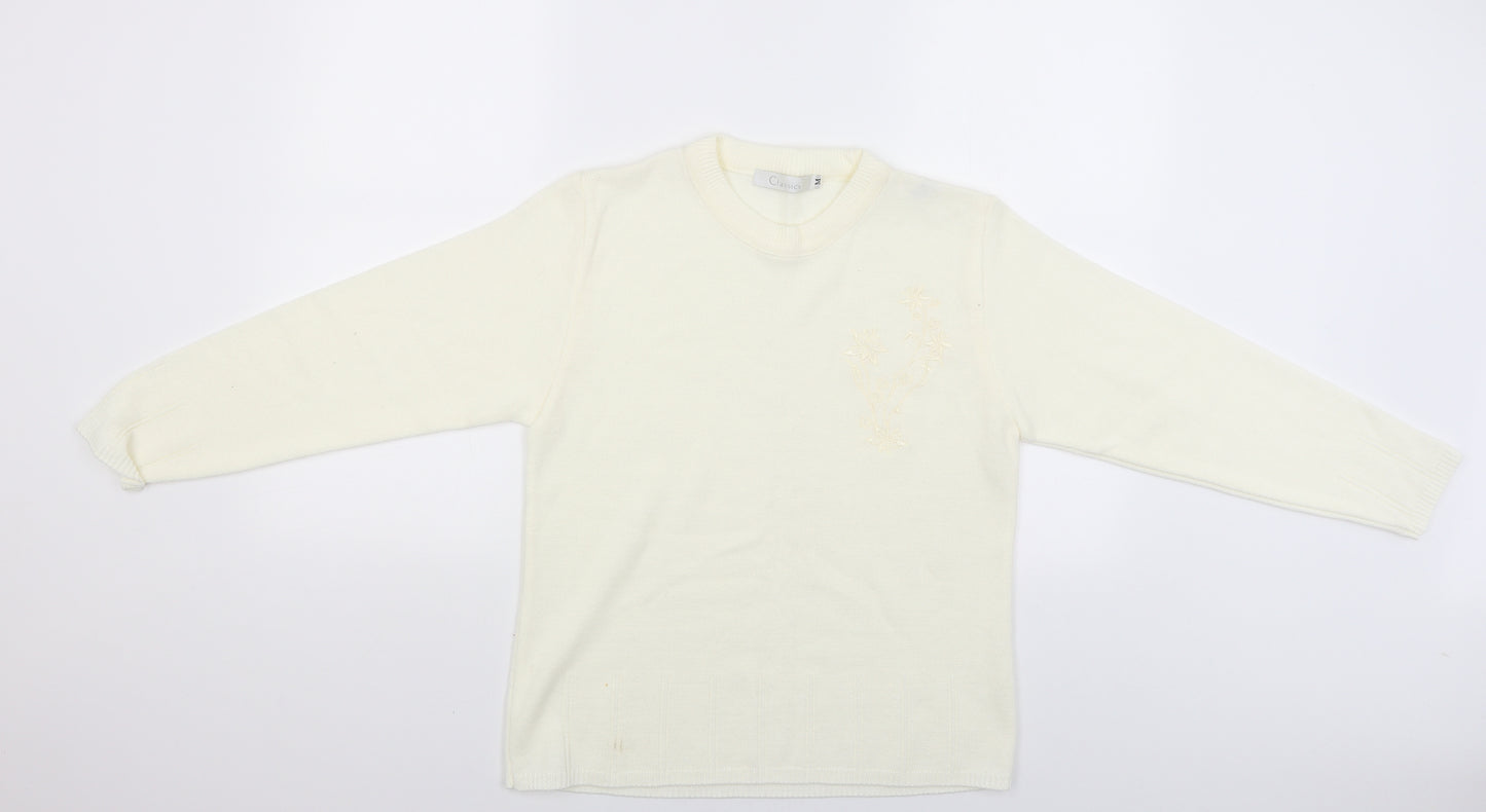 Classics Womens Beige   Pullover Jumper Size M
