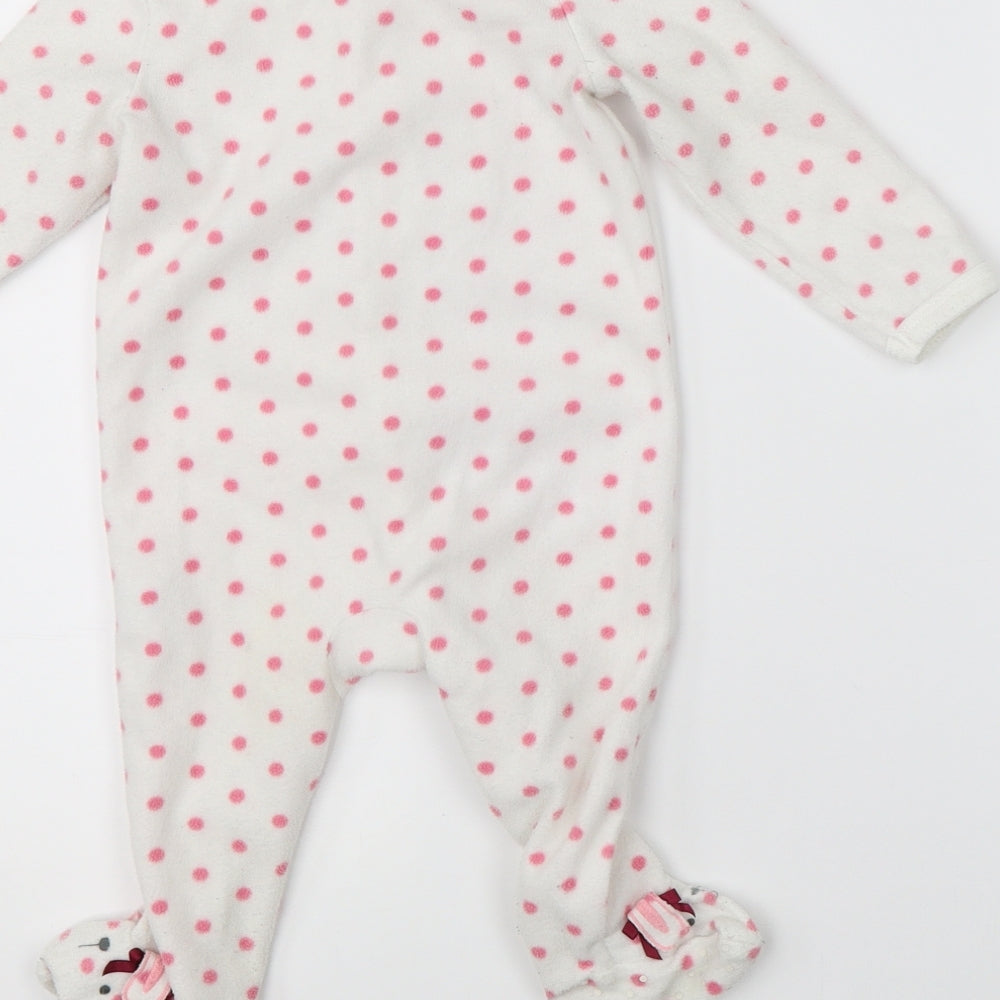 Primark Girls White Polka Dot   One Piece Size 6-9 Months