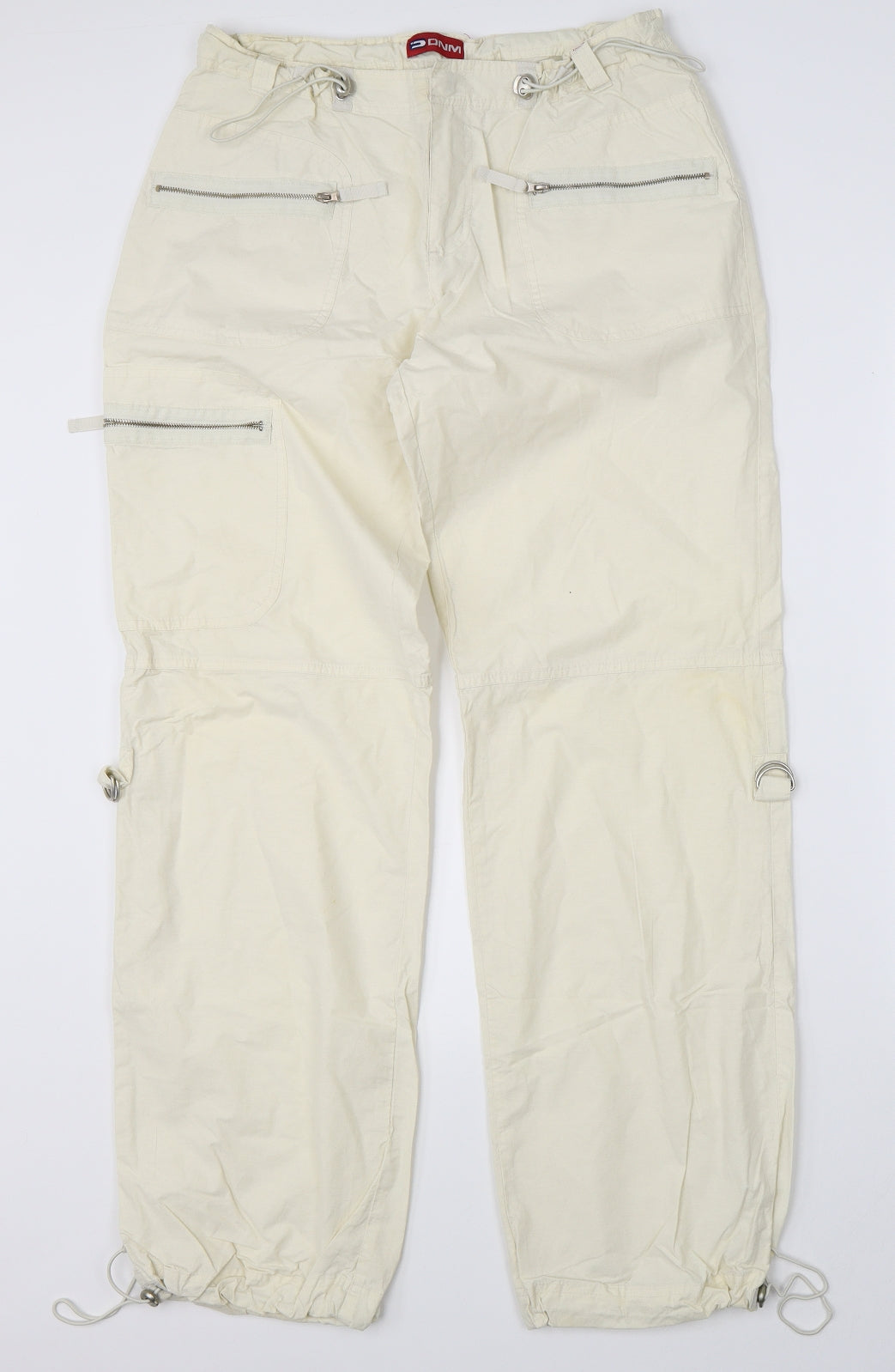 DNM Womens Beige   Cargo Trousers Size 14 L31 in