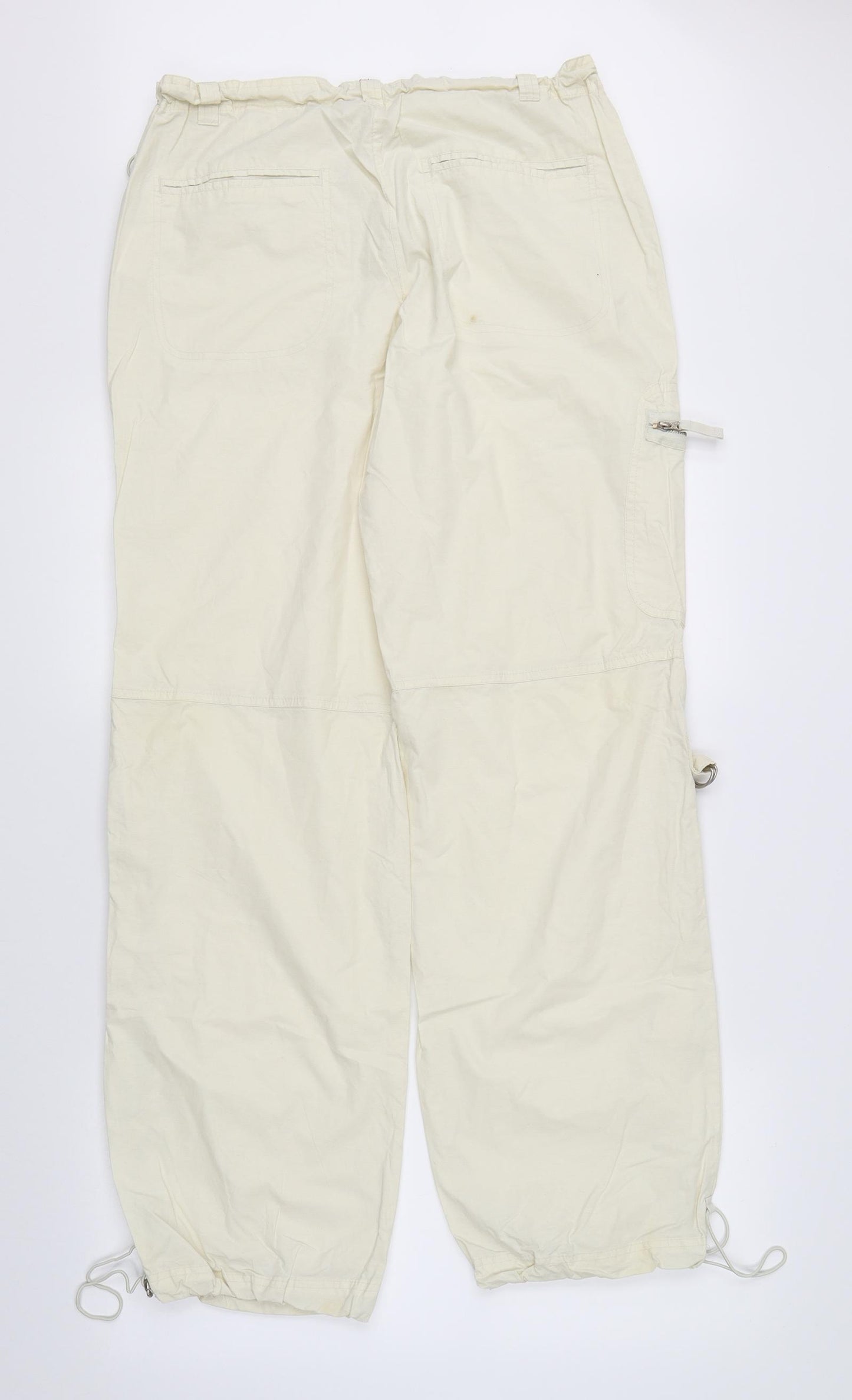 DNM Womens Beige   Cargo Trousers Size 14 L31 in