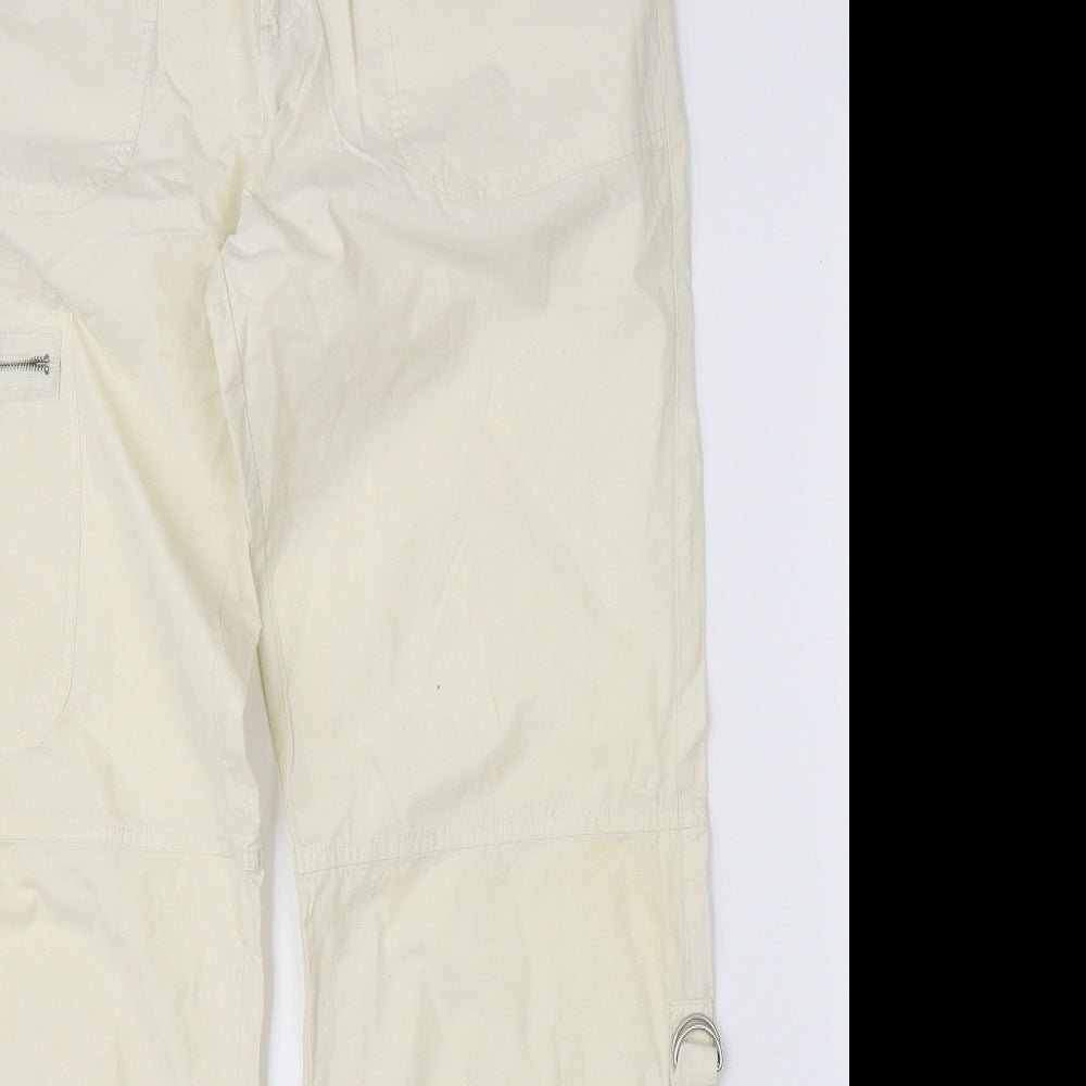 DNM Womens Beige   Cargo Trousers Size 14 L31 in