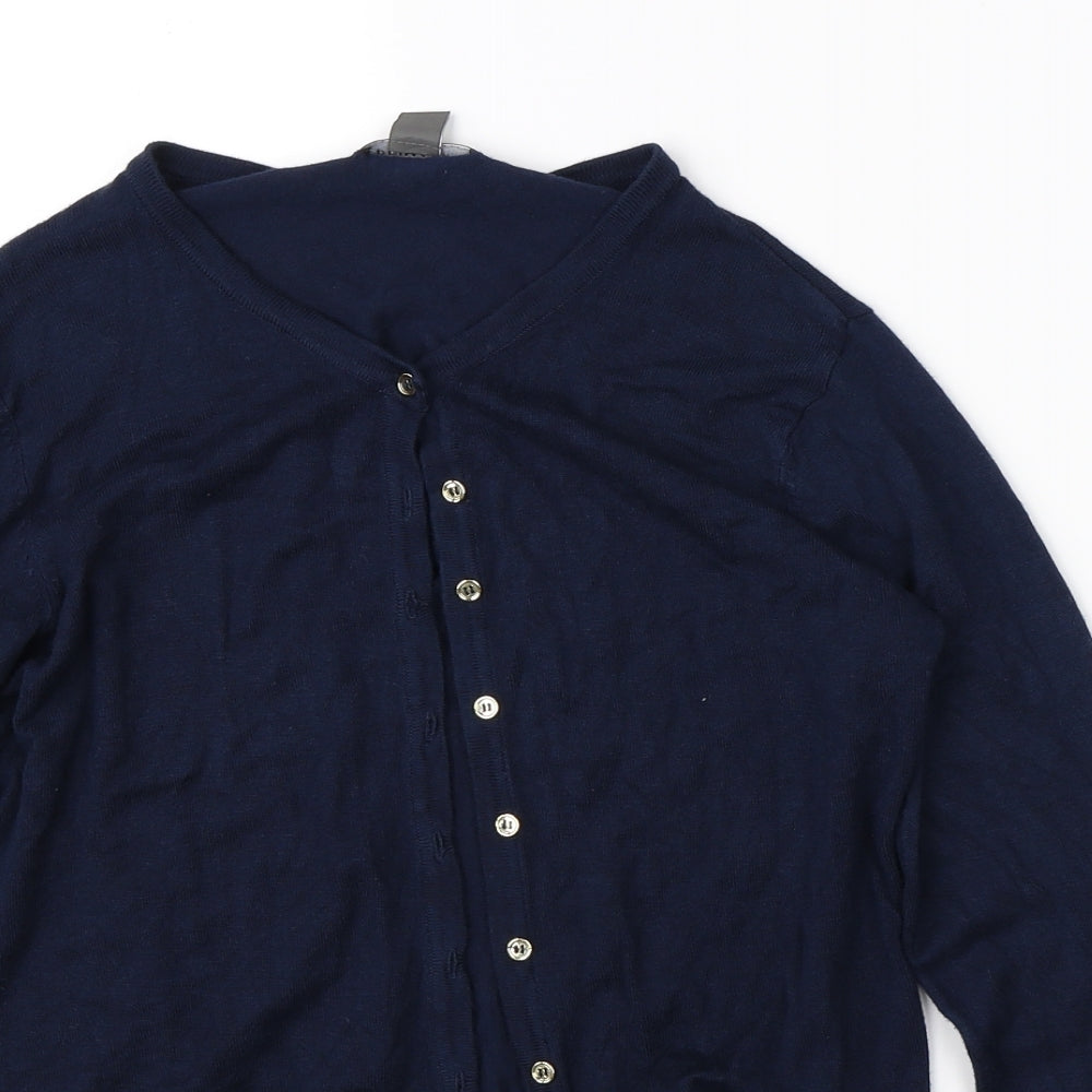 Primark Womens Blue   Cardigan Jumper Size 2XS