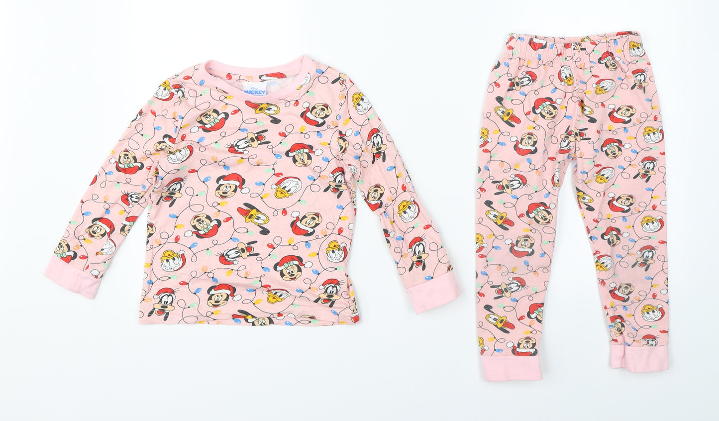 Disney Girls Pink    Pyjama Set Size 4-5 Years  - Disney