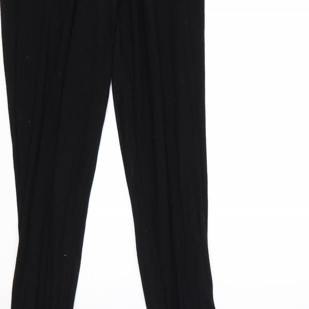 Missguided Womens Black   Jogger Leggings Size 8 L32 in