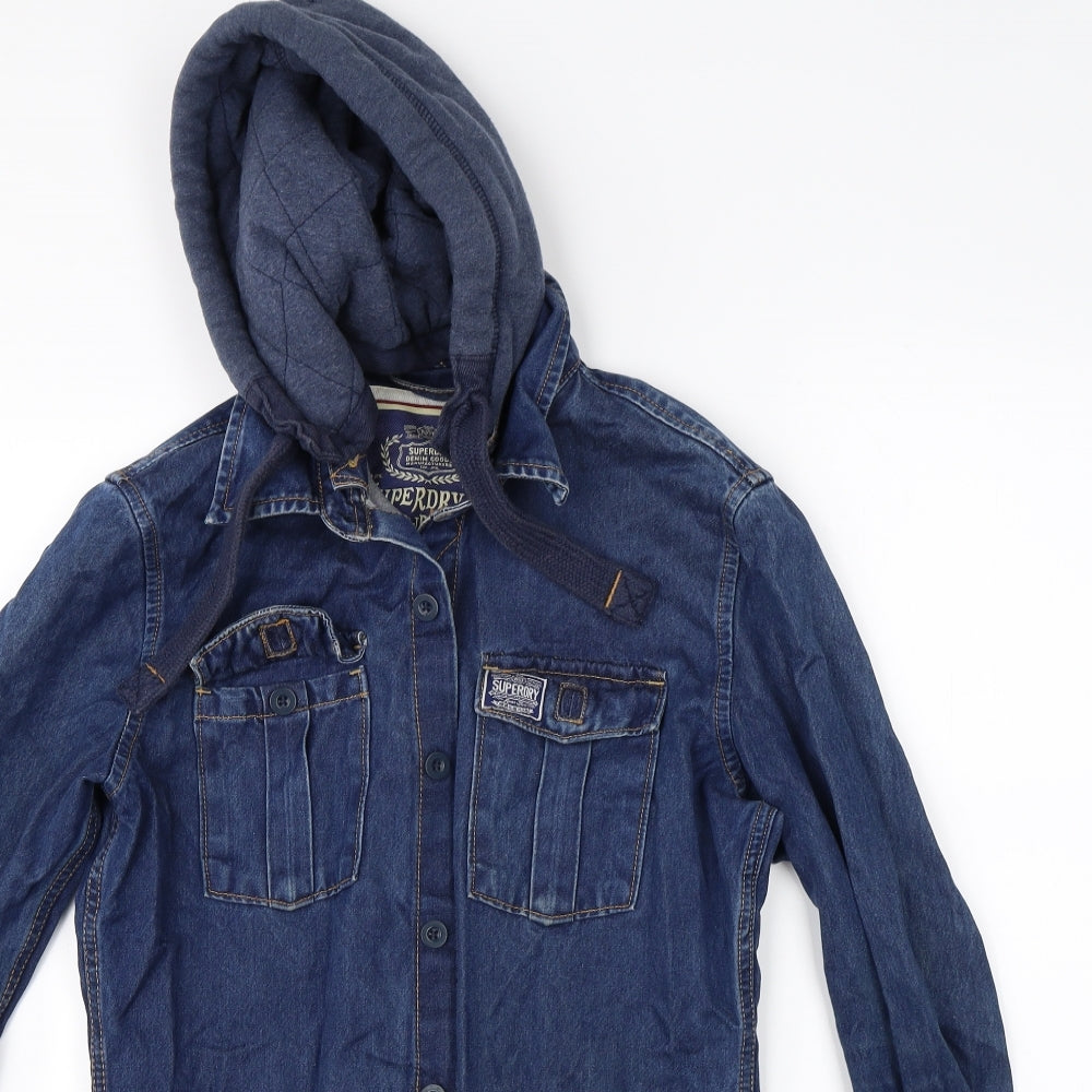 Superdry Mens Blue  Denim Jacket  Size M