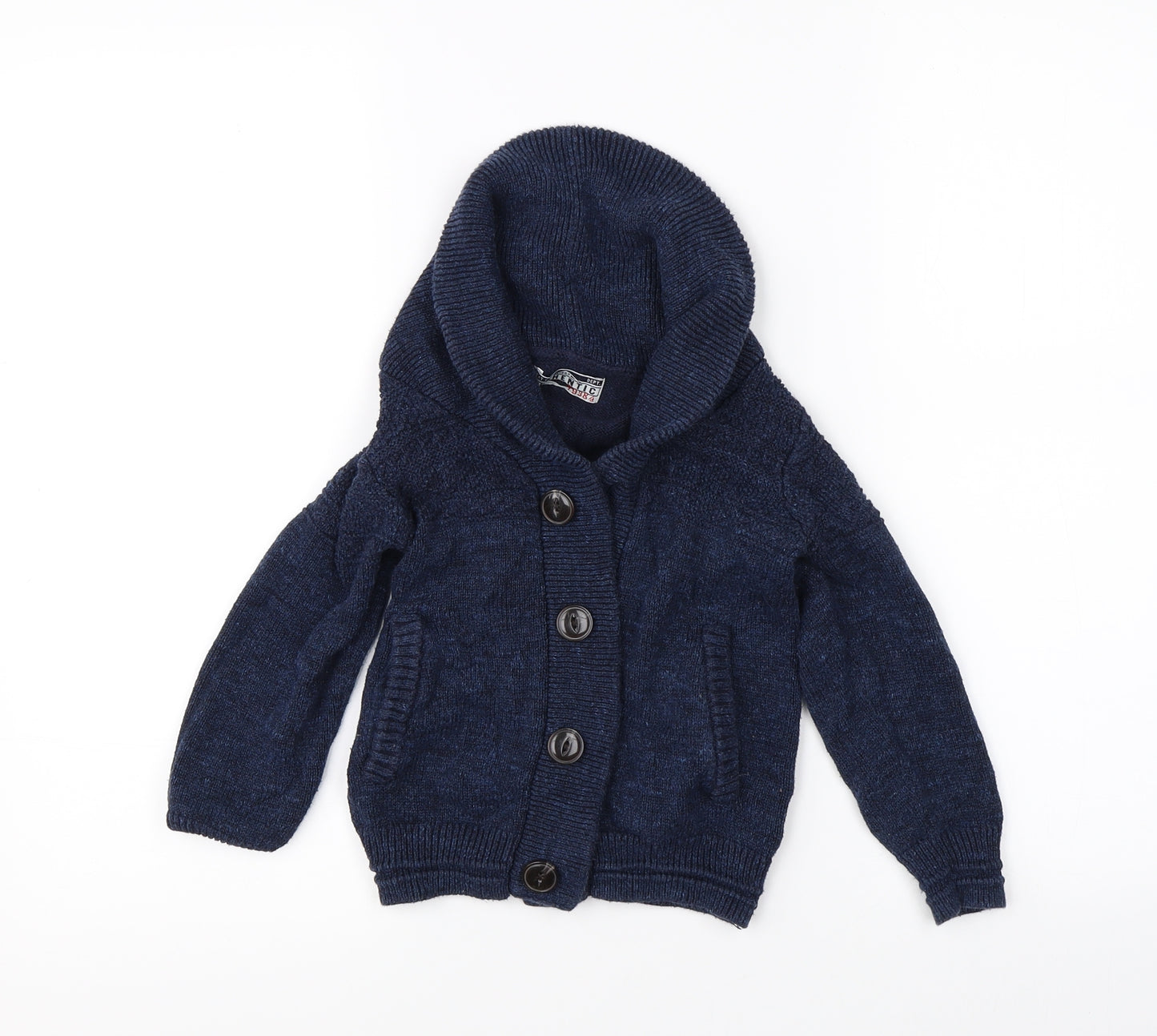 NEXT Boys Blue  Knit Cardigan Jumper Size 4 Years