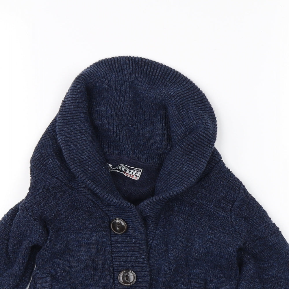NEXT Boys Blue  Knit Cardigan Jumper Size 4 Years