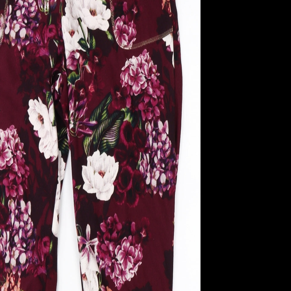 NEXT Womens Purple Floral   Pyjama Pants Size M