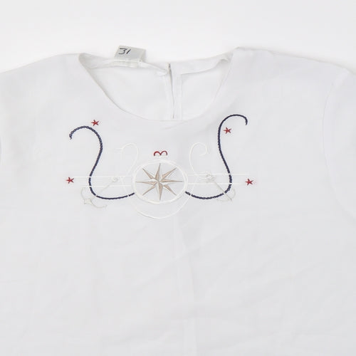 Your Sixth Sense Womens White   Basic Blouse Size 14