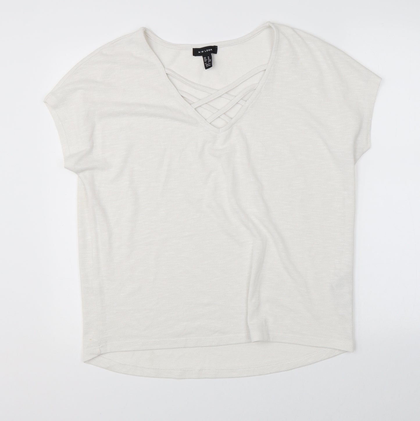 New Look Womens White   Basic Blouse Size M