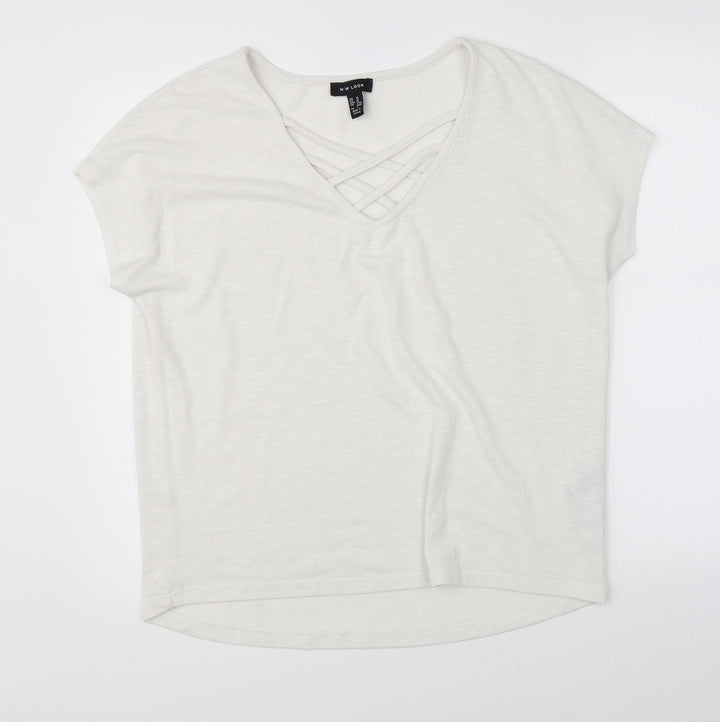 New Look Womens White   Basic Blouse Size M