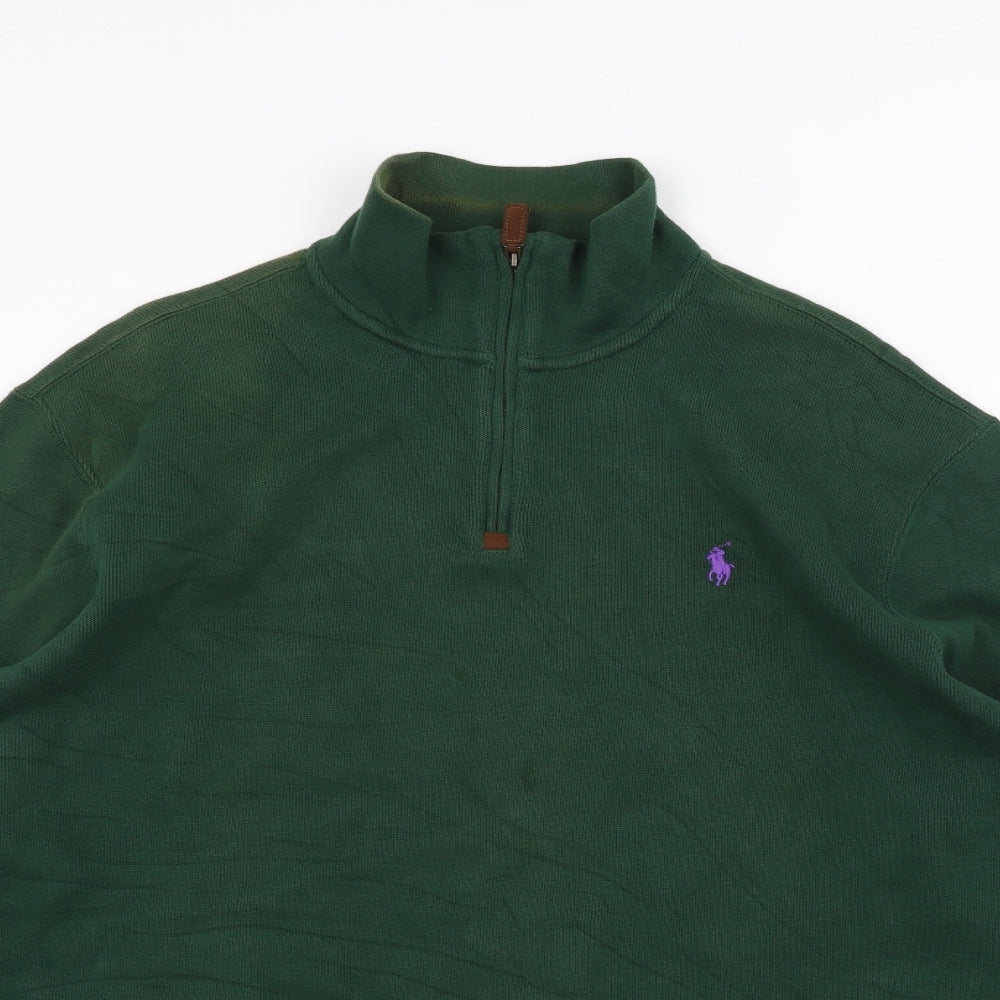 Polo Ralph Lauren Mens Green   Pullover Jumper Size L