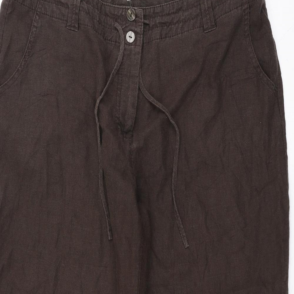 NEXT Womens Brown   Trousers  Size 16 L22 in