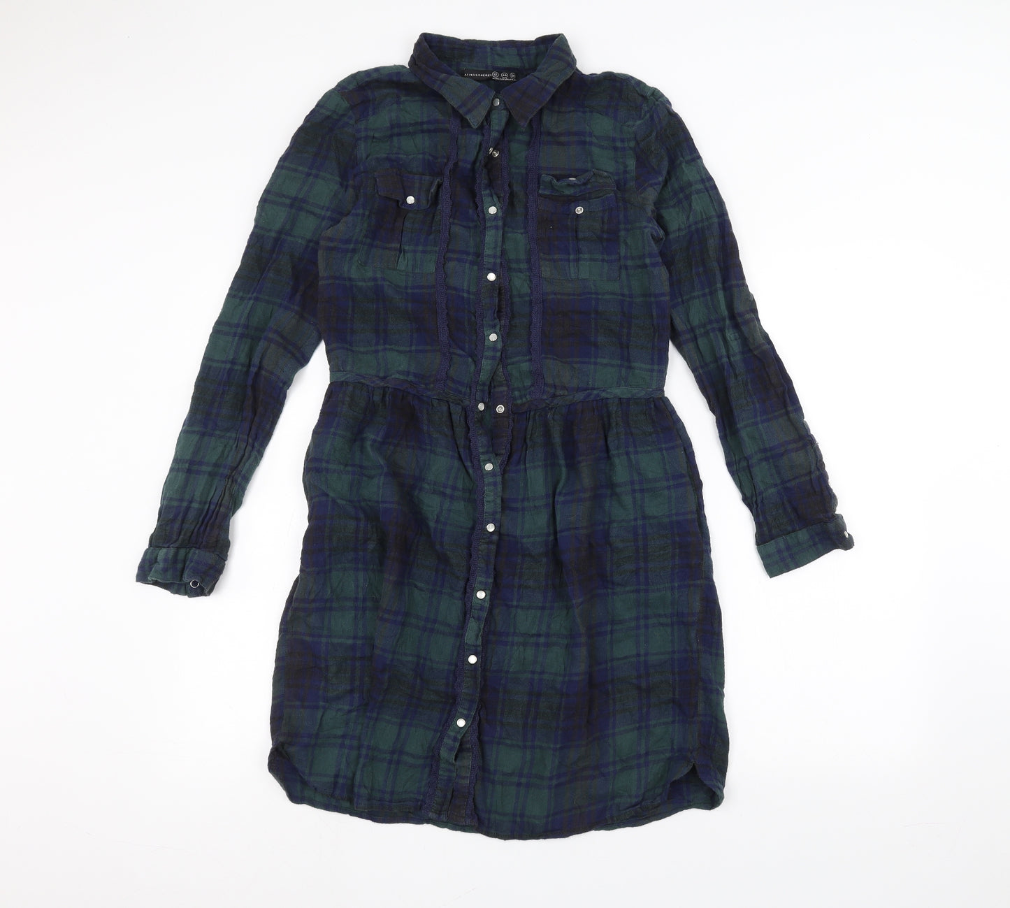 Atmosphere Womens Green   Shirt Dress  Size 12
