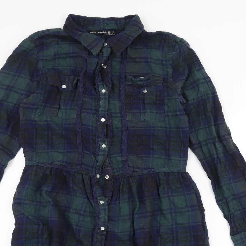 Atmosphere Womens Green   Shirt Dress  Size 12