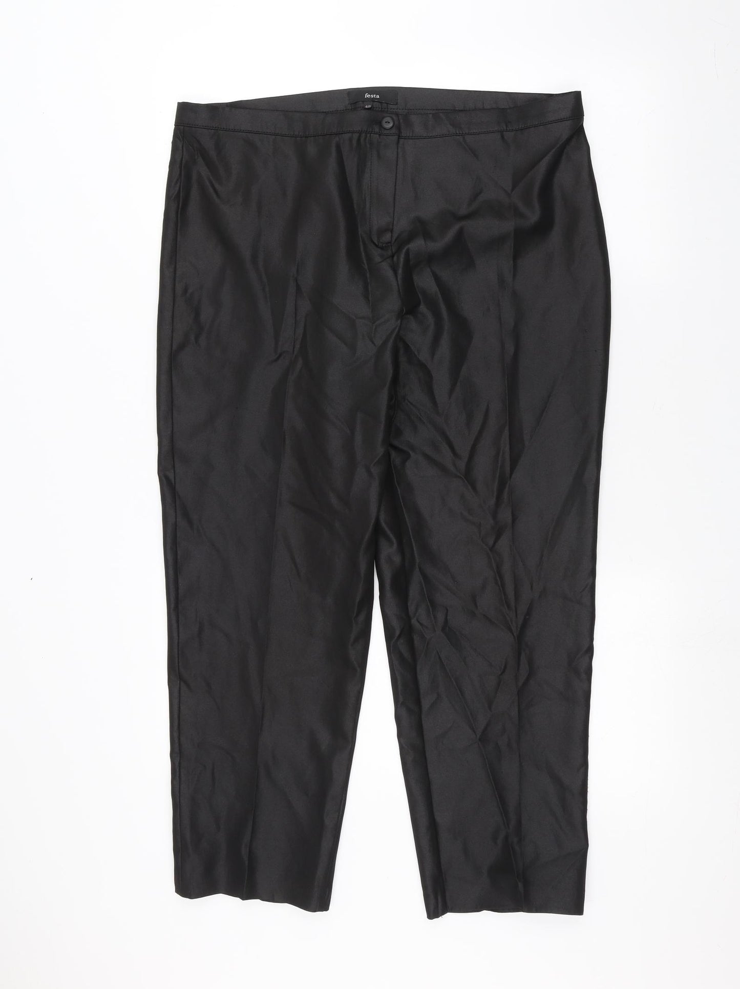 festa Womens Black   Trousers  Size 20 L24 in