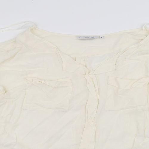 New Look Womens White   Basic T-Shirt Size 8