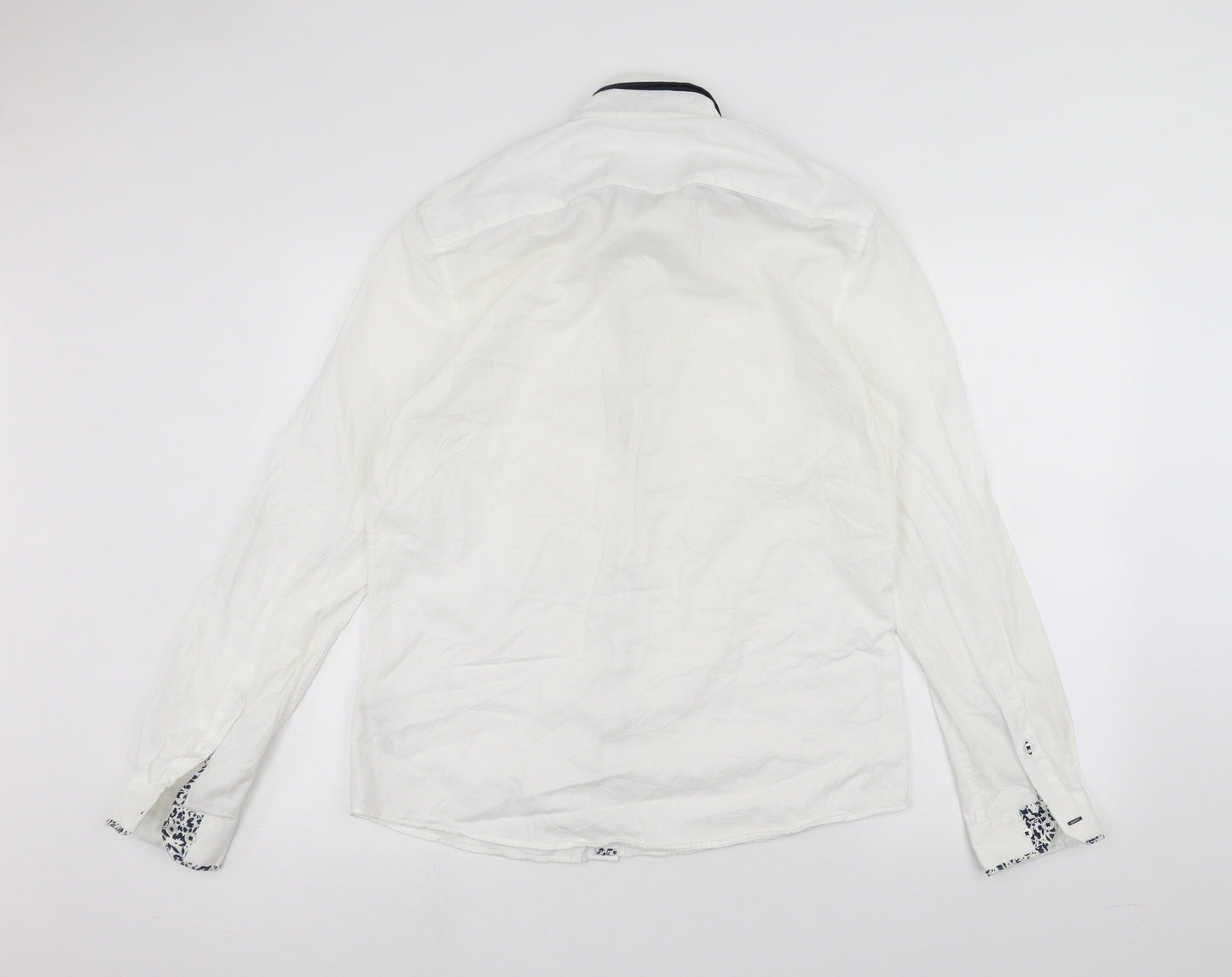 NEXT Mens White    Dress Shirt Size L