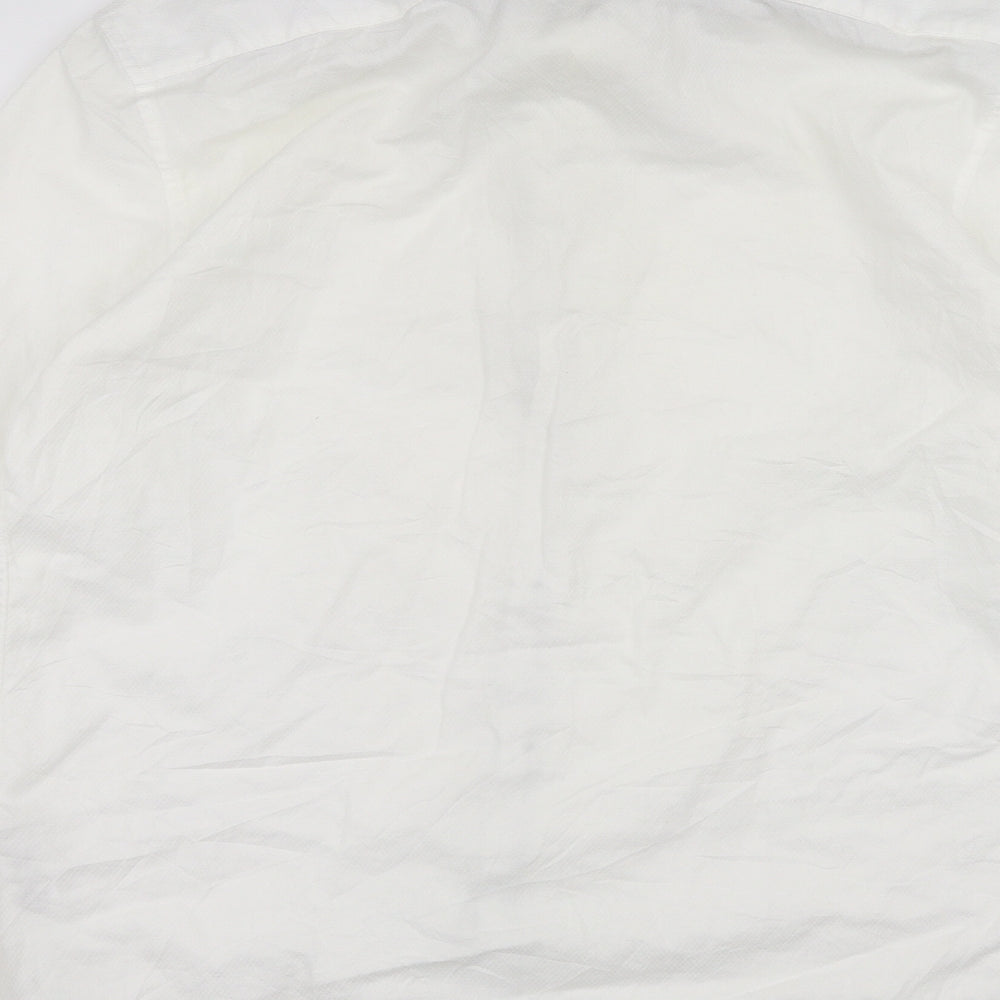 NEXT Mens White    Dress Shirt Size L