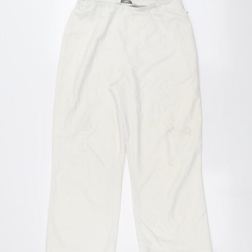 Marks and Spencer Womens White   Trousers  Size 12 L24 in