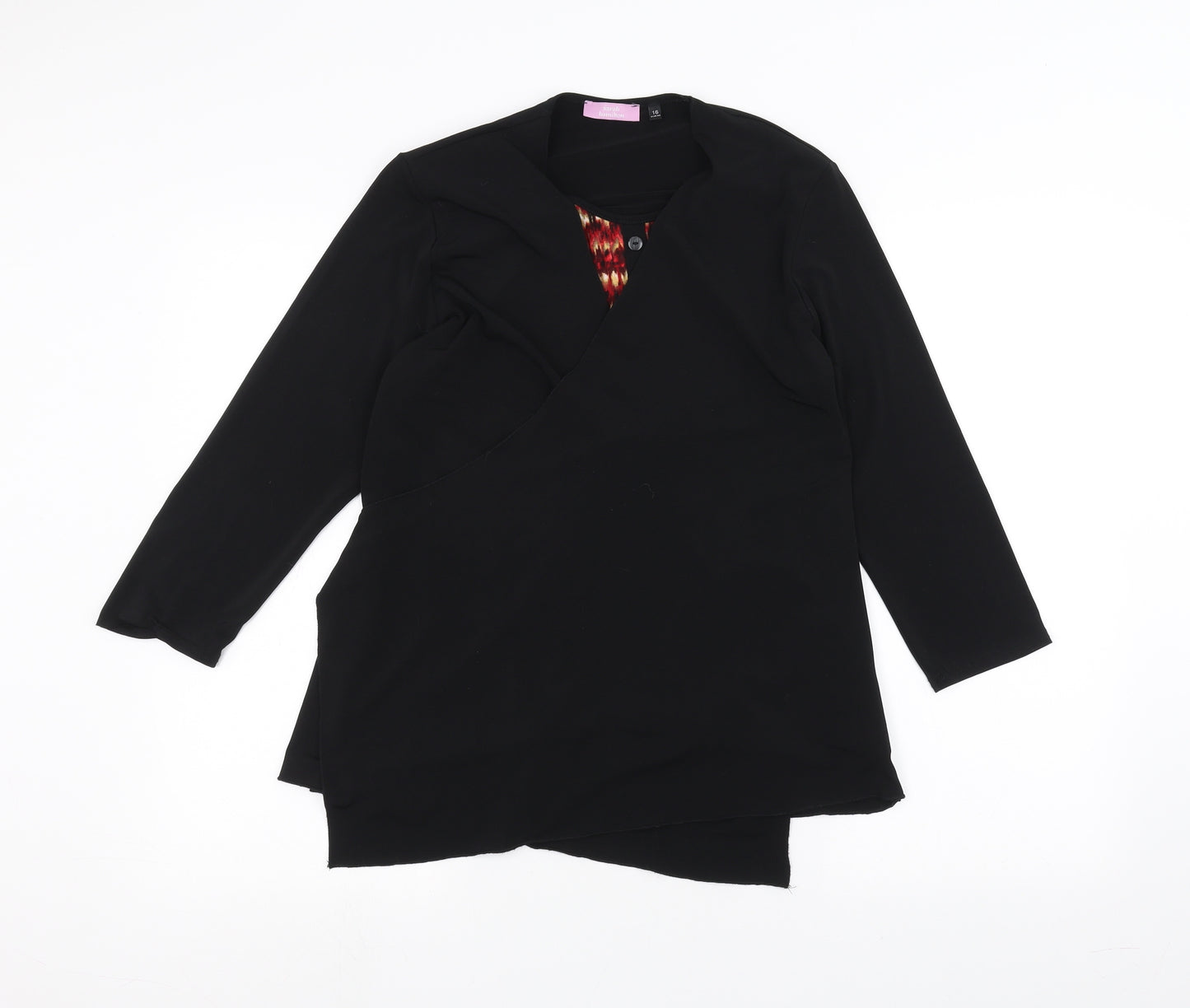 sarah hamilton Womens Black   Cardigan Jumper Size 16