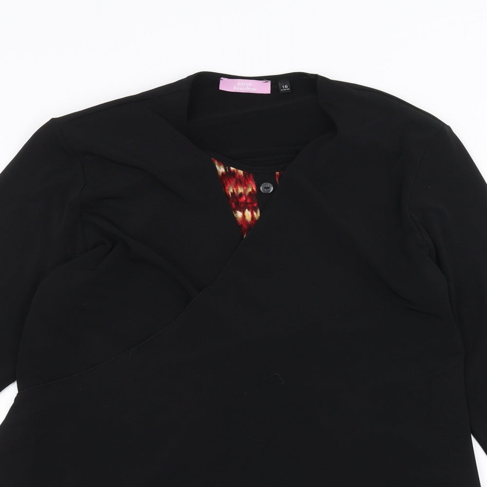 sarah hamilton Womens Black   Cardigan Jumper Size 16
