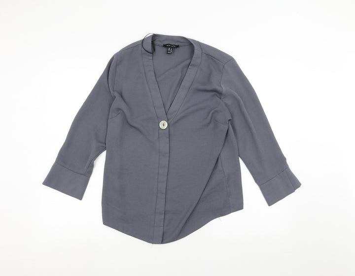 New Look Womens Grey   Jacket Coatigan Size 10