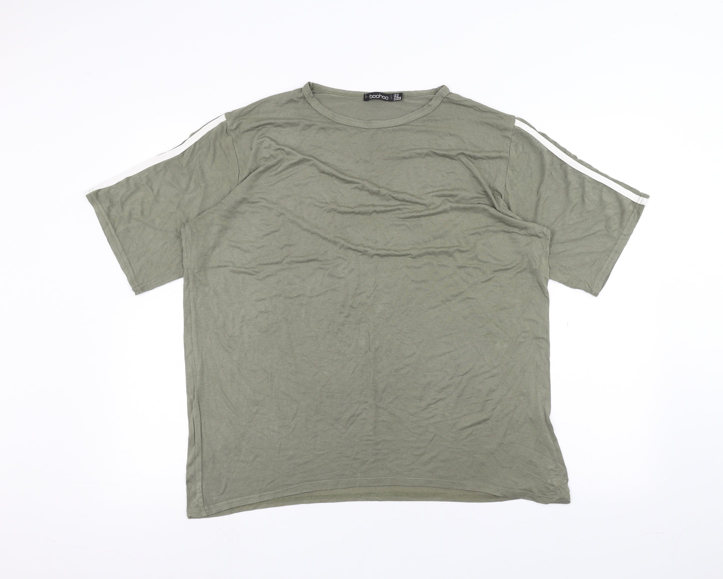 Boohoo Mens Green    T-Shirt Size 14