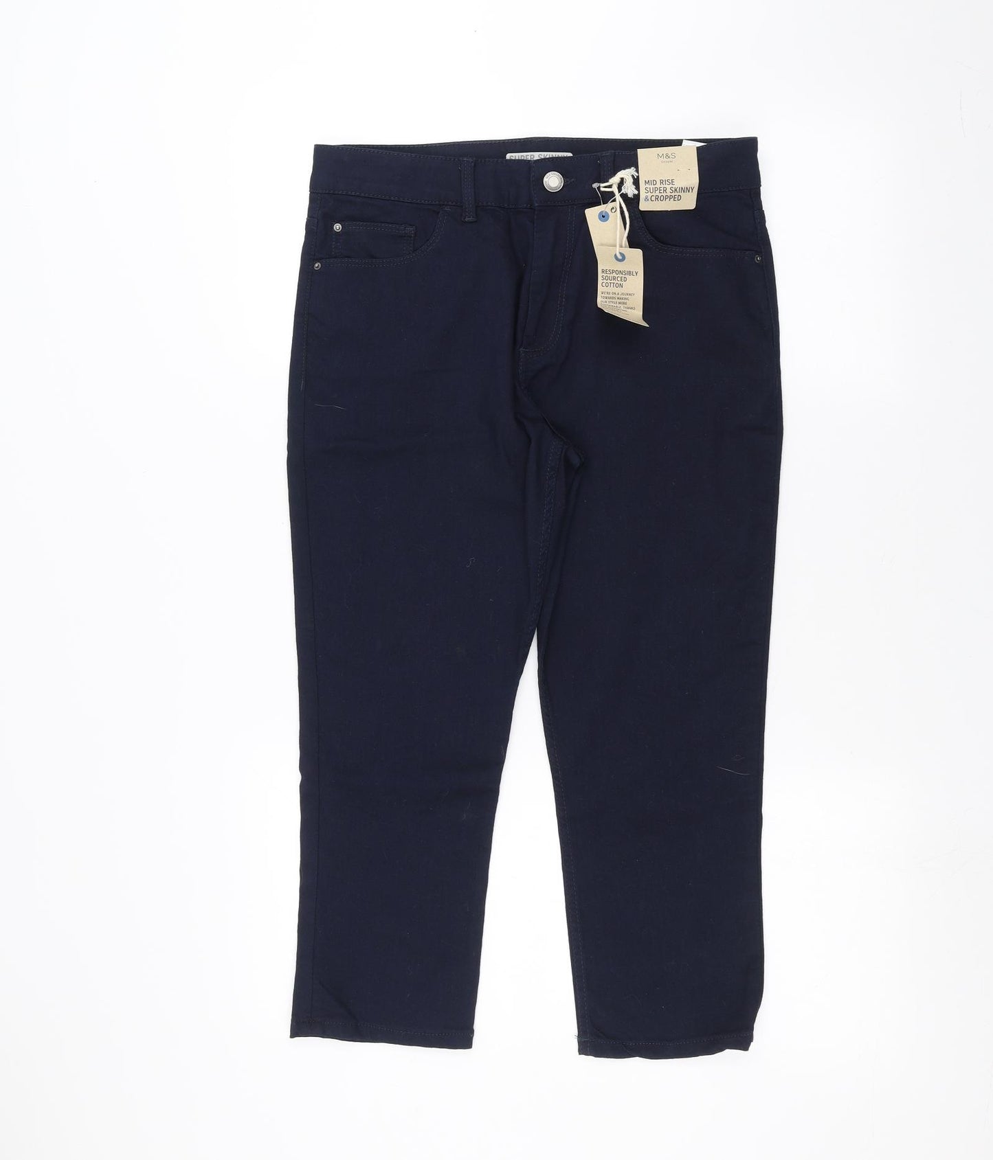Marks and Spencer Womens Blue   Skinny Jeans Size 12 L21 in