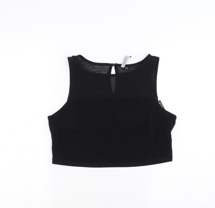 FOREVER 21 Womens Black Basic T-Shirt Size 12