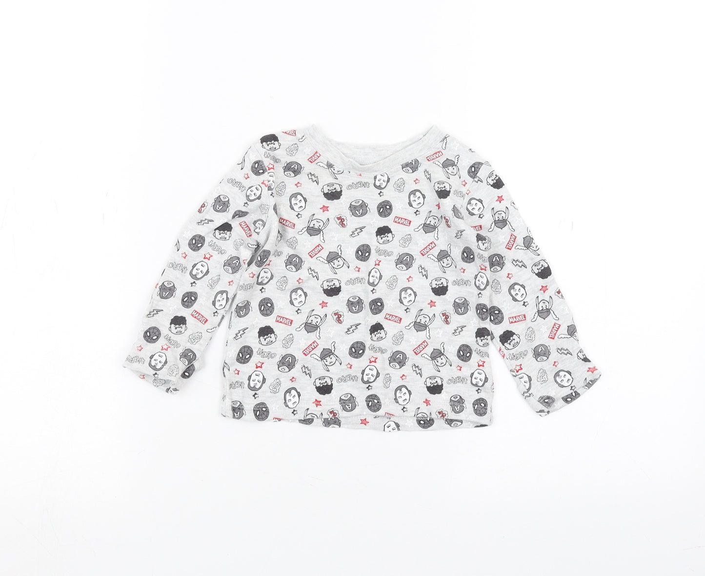 George Baby Grey   Basic T-Shirt Size 6-9 Months  - marvel