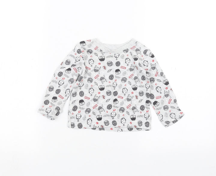 George Baby Grey   Basic T-Shirt Size 6-9 Months  - marvel