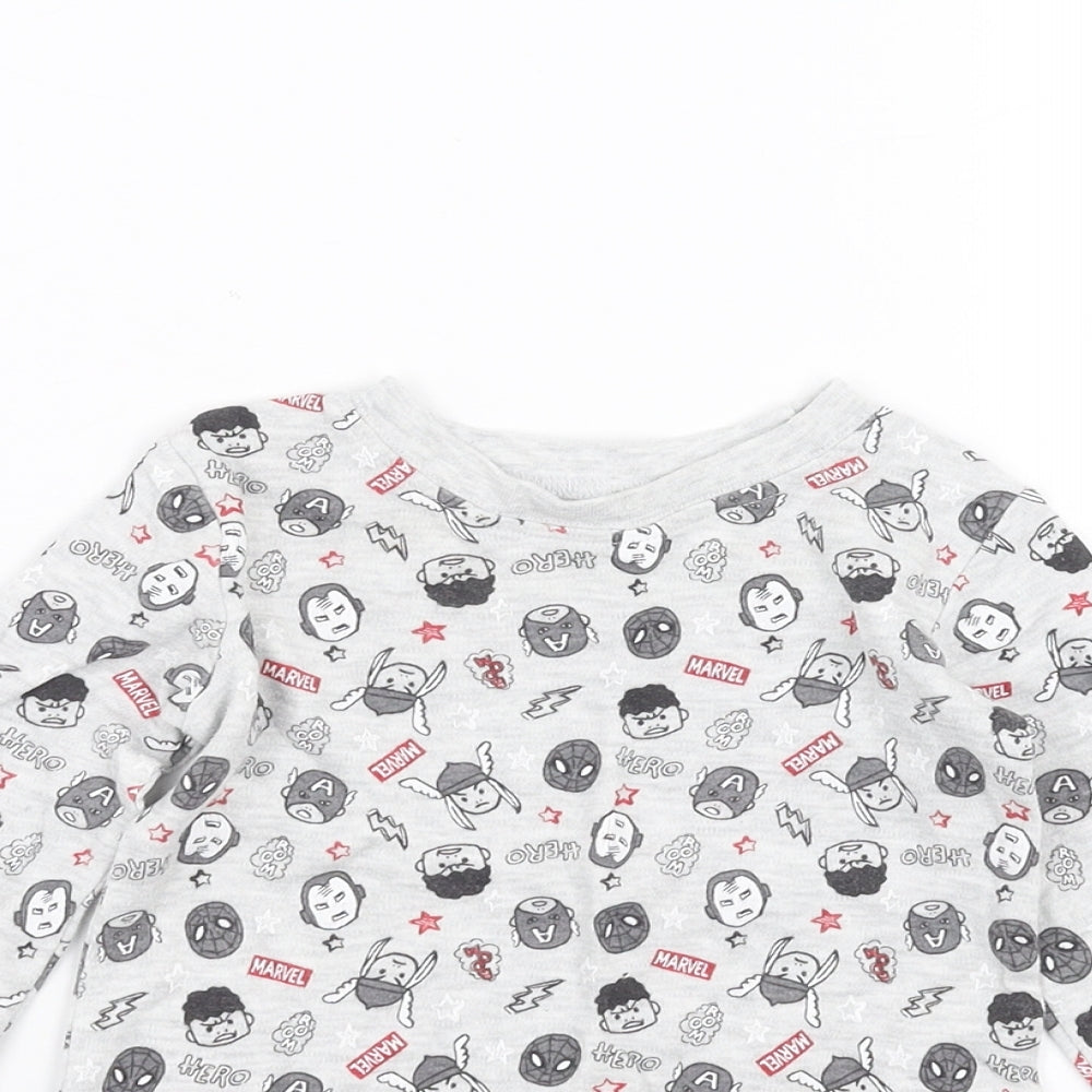 George Baby Grey   Basic T-Shirt Size 6-9 Months  - marvel