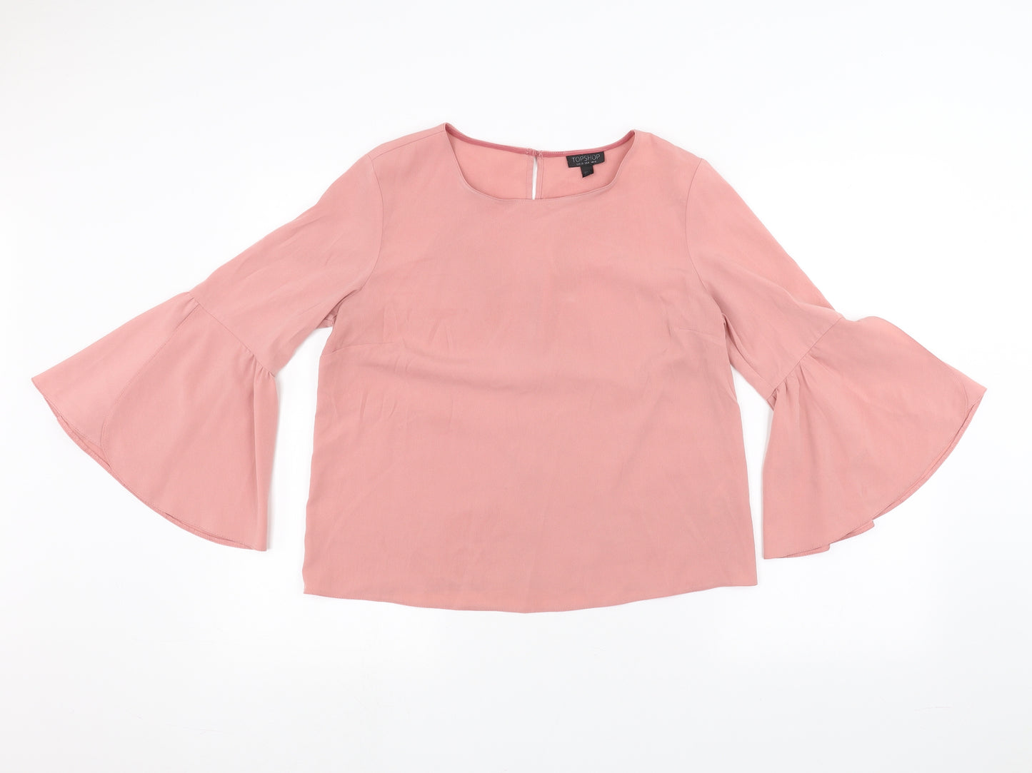 Topshop Womens Pink   Basic T-Shirt Size 10