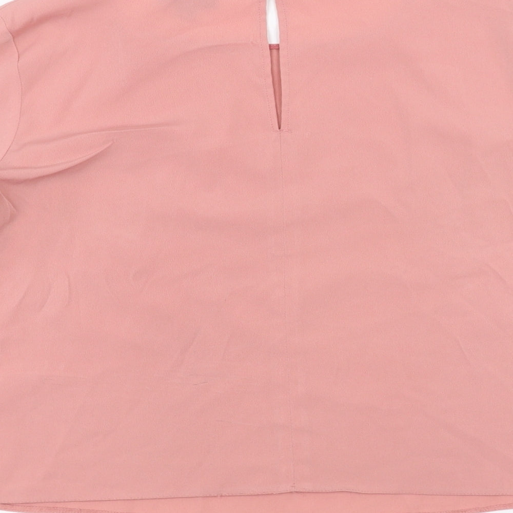 Topshop Womens Pink   Basic T-Shirt Size 10