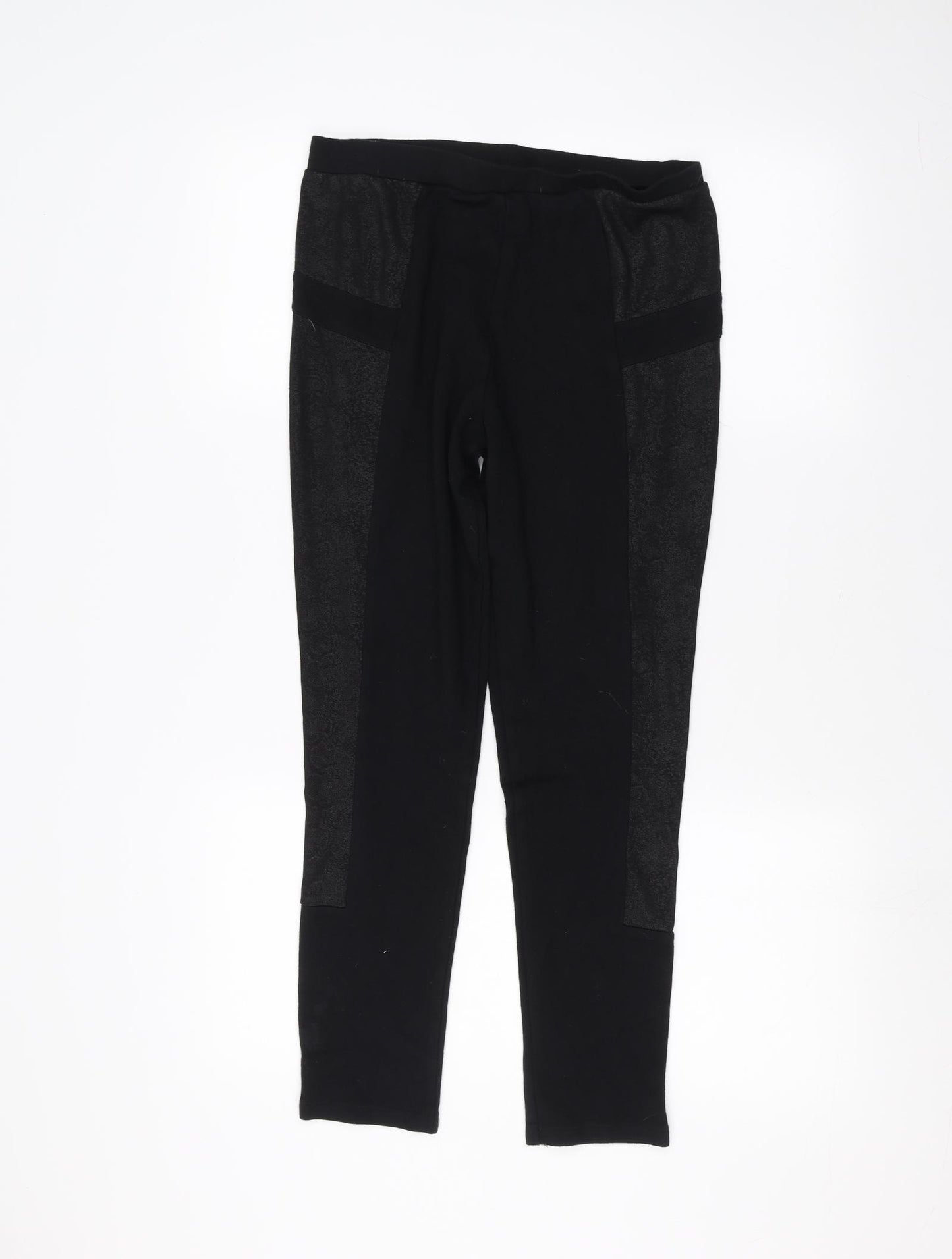F&F Womens Black   Jogger Leggings Size 14 L24 in