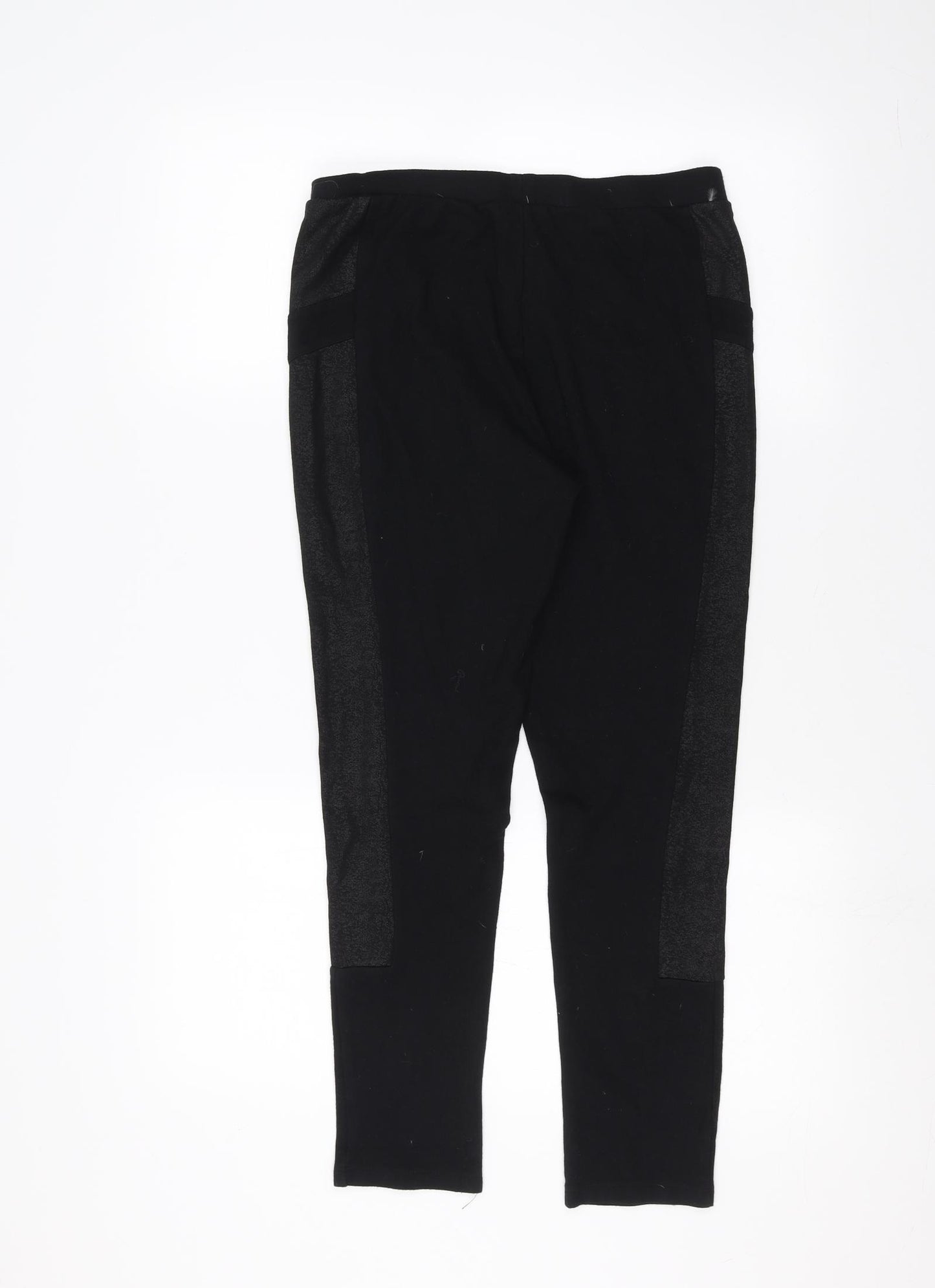 F&F Womens Black   Jogger Leggings Size 14 L24 in