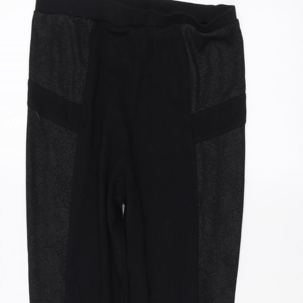 F&F Womens Black   Jogger Leggings Size 14 L24 in