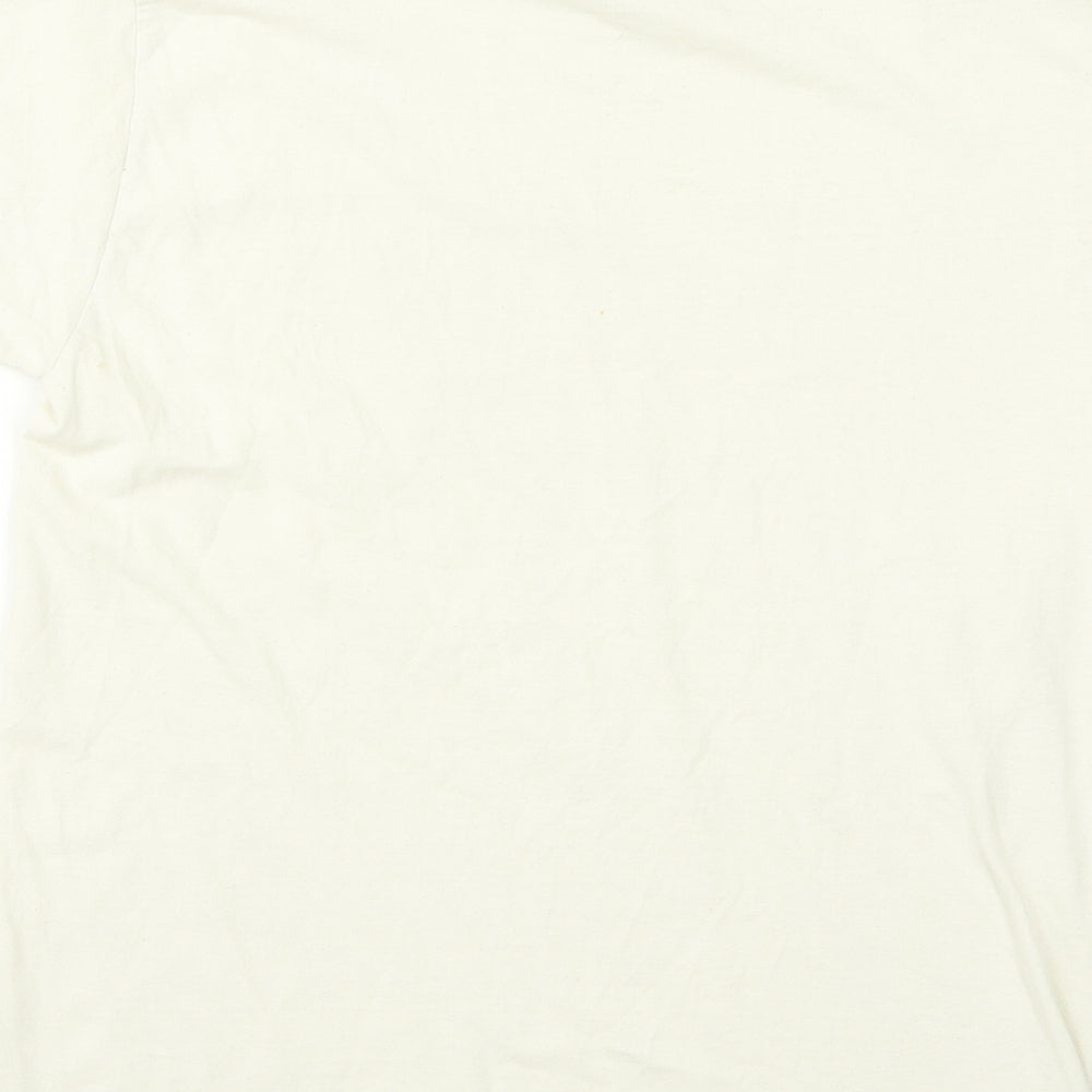 Gildan Mens White  Rayon  T-Shirt Size S  - darkness