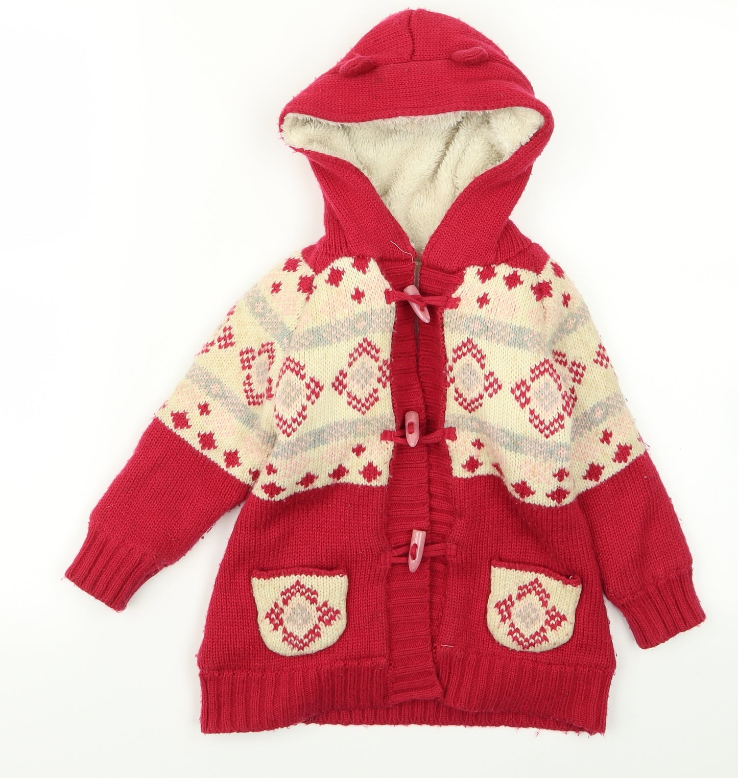 Preworn Baby Red   Jacket  Size 18 Months