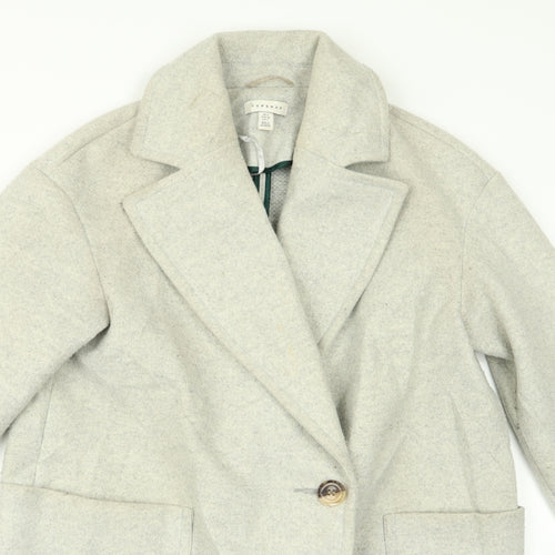 Topshop Womens Grey   Jacket  Size 6
